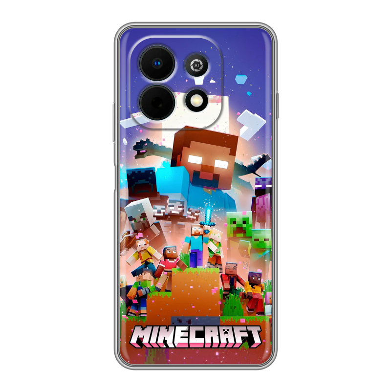 Силиконовый чехол на Huawei Nova Y74 с принтом Майнкрафт Minecraft Силиконовый чехол на Huawei Nova Y74 с принтом Майнкрафт Minecraft