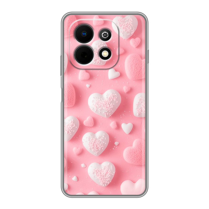 Силиконовый чехол на Huawei Nova Y74 с принтом Сердечки Силиконовый чехол на Huawei Nova Y74 с принтом Сердечки