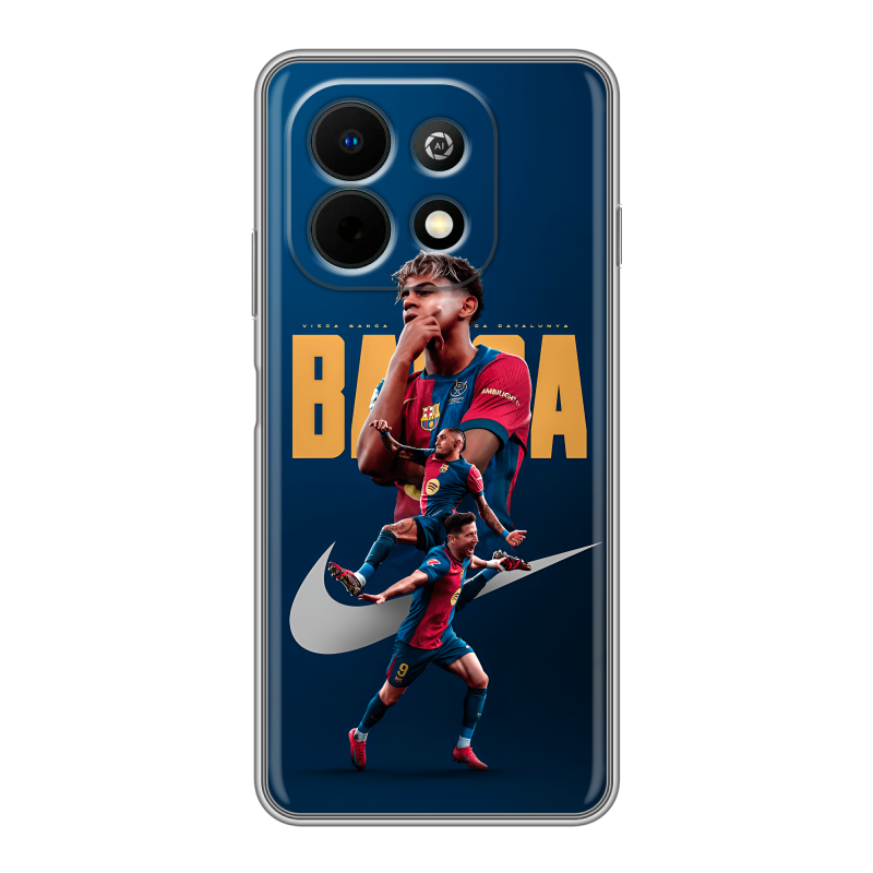 Силиконовый чехол на Huawei Nova Y74 с принтом Барселона Barca Yamal Силиконовый чехол на Huawei Nova Y74 с принтом Барселона Barca Yamal