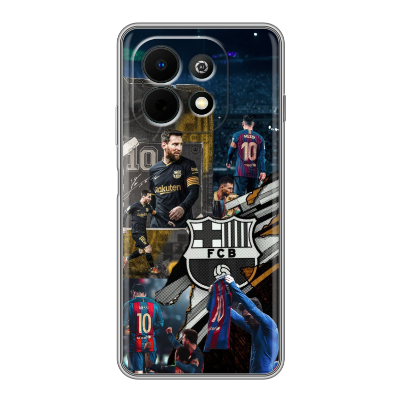 Силиконовый чехол на Huawei Nova Y74 с принтом Messi Barcelona Силиконовый чехол на Huawei Nova Y74 с принтом Messi Barcelona