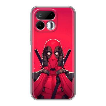 Силиконовый чехол на Realme 16T с принтом Дедпул Deadpool