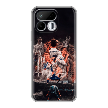 Силиконовый чехол на Realme 16T с принтом Реал Роналдо Real Ronaldo Силиконовый чехол на Realme 16T с принтом Реал Роналдо Real Ronaldo