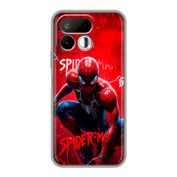 Силиконовый чехол на Realme 16T с принтом Spiderman Человек паук Силиконовый чехол на Realme 16T с принтом Spiderman Человек паук