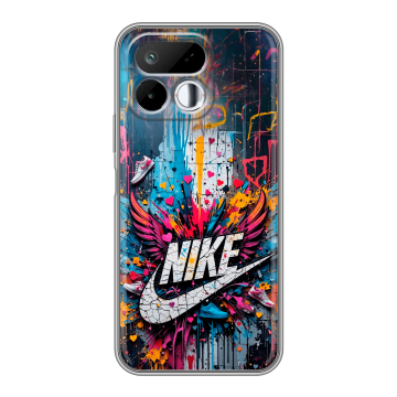 Силиконовый чехол на Realme 16T с принтом Nike Найк