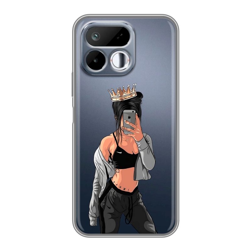 Силиконовый чехол на Realme 16T с принтом Женские принты Силиконовый чехол на Realme 16T с принтом Женские принты