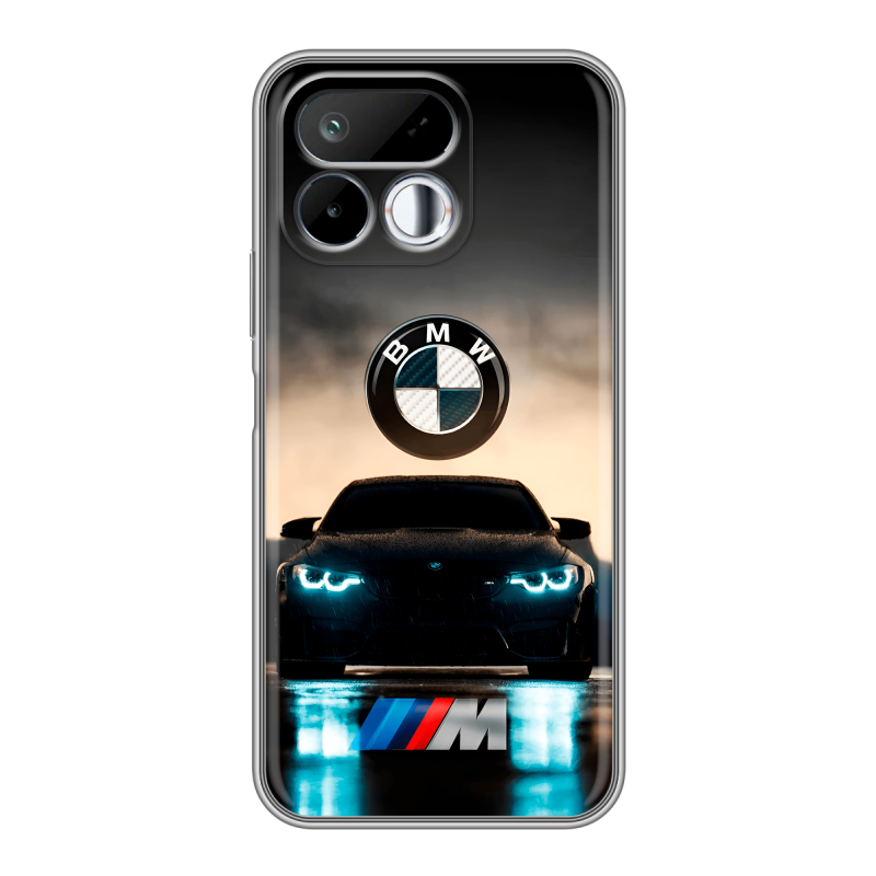 Силиконовый чехол на Realme 16T с принтом БМВ BMW Силиконовый чехол на Realme 16T с принтом БМВ BMW