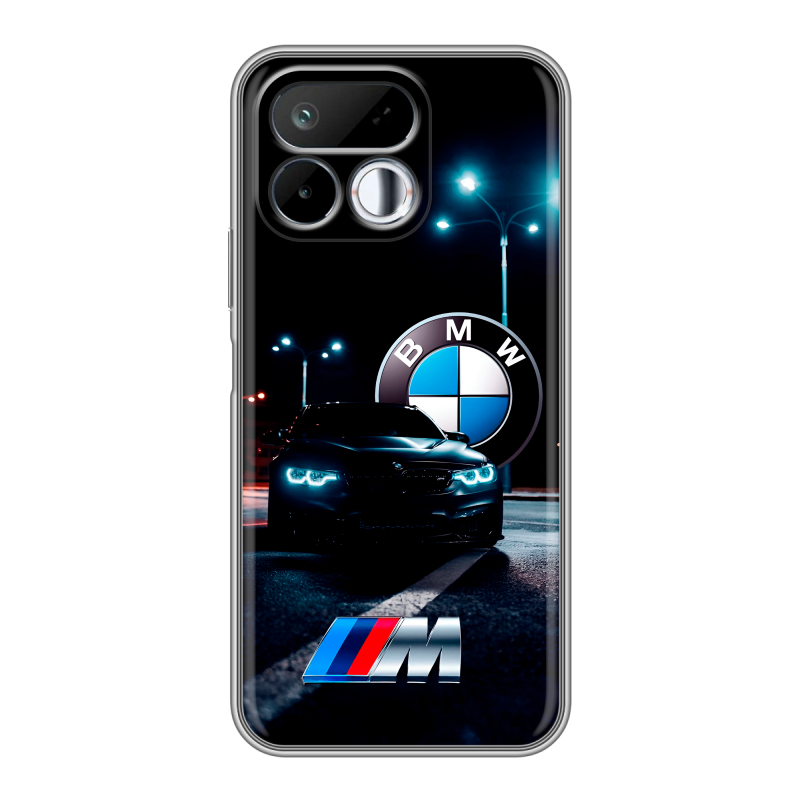 Силиконовый чехол на Realme 16T с принтом БМВ BMW Силиконовый чехол на Realme 16T с принтом БМВ BMW