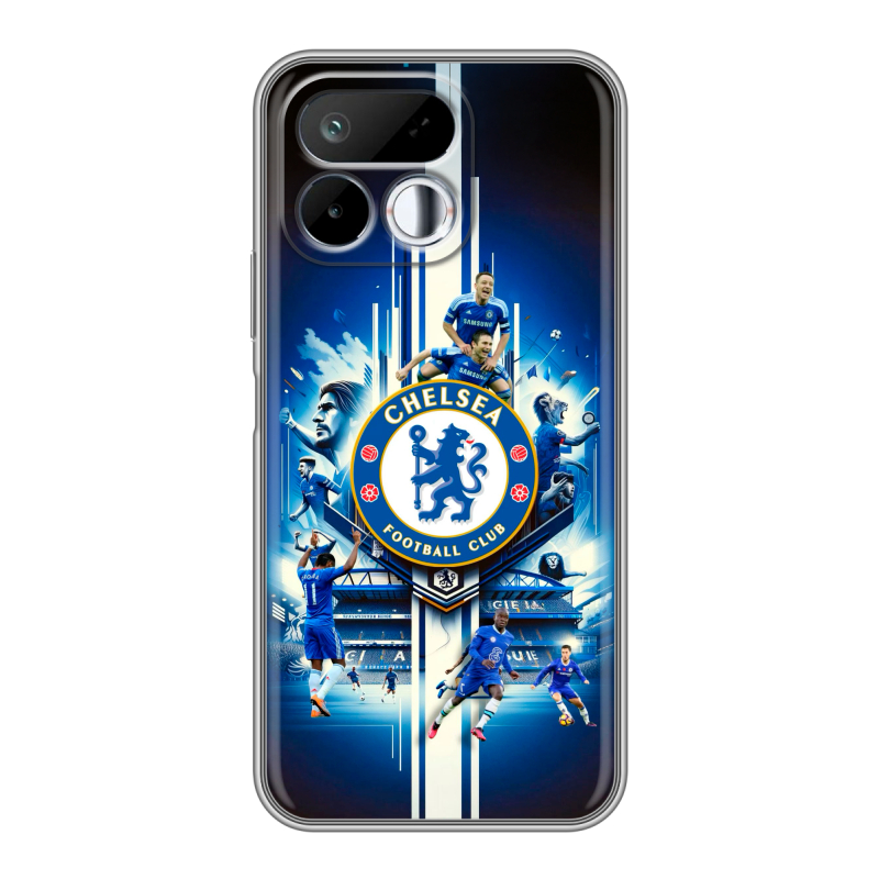 Силиконовый чехол на Realme 16T с принтом Chelsea Челси Силиконовый чехол на Realme 16T с принтом Chelsea Челси