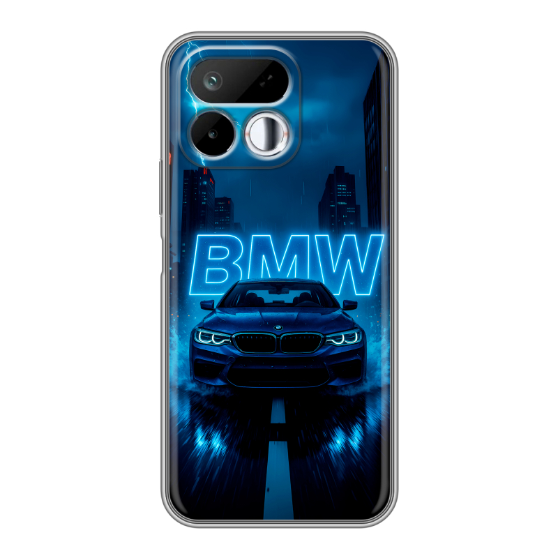 Силиконовый чехол на Realme 16T с принтом BMW БМВ Силиконовый чехол на Realme 16T с принтом BMW БМВ