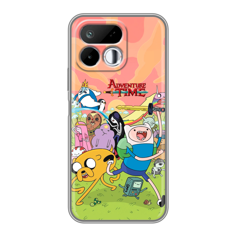 Силиконовый чехол на Realme 16T с принтом Adventure time Время приключений Силиконовый чехол на Realme 16T с принтом Adventure time Время приключений