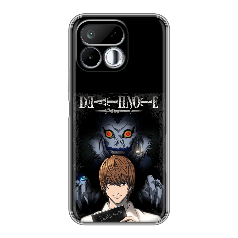 Силиконовый чехол на Realme 16T с принтом Death note Тетрадь смерти Силиконовый чехол на Realme 16T с принтом Death note Тетрадь смерти