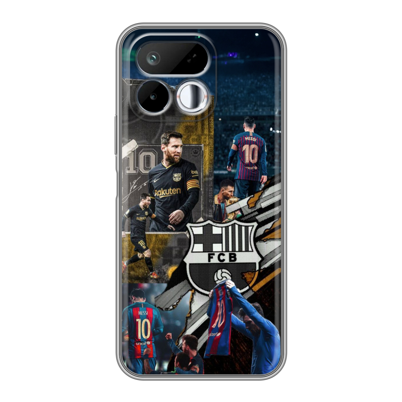Силиконовый чехол на Realme 16T с принтом Messi Barcelona Силиконовый чехол на Realme 16T с принтом Messi Barcelona