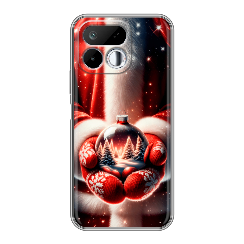 Силиконовый чехол на Realme 16T с принтом Новый год Силиконовый чехол на Realme 16T с принтом Новый год