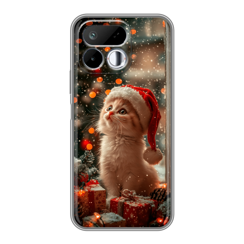 Силиконовый чехол на Realme 16T с принтом Новый год Силиконовый чехол на Realme 16T с принтом Новый год
