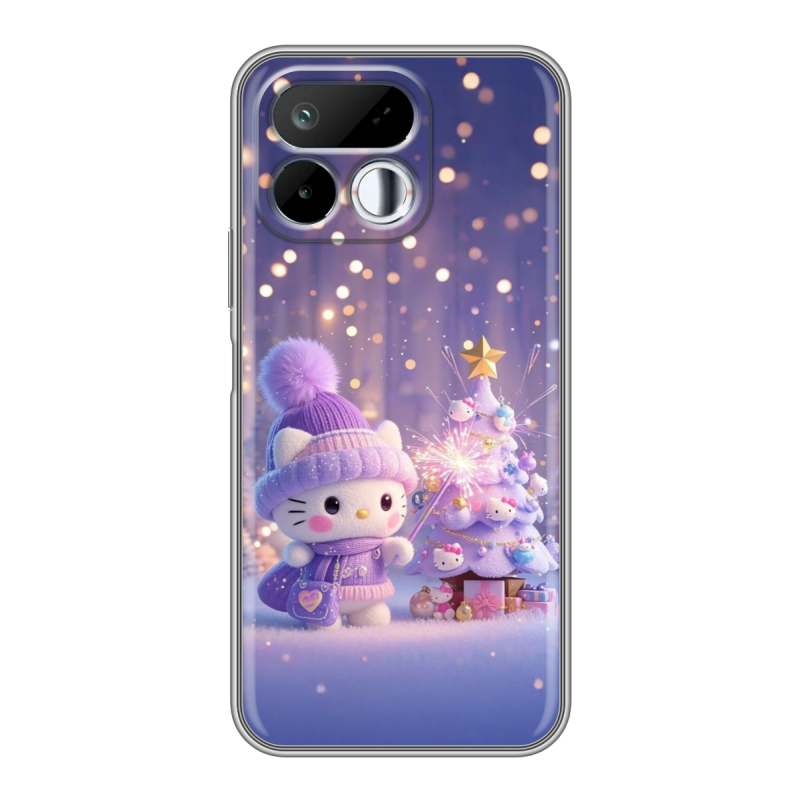 Силиконовый чехол на Realme 16T с принтом Новый год Силиконовый чехол на Realme 16T с принтом Новый год