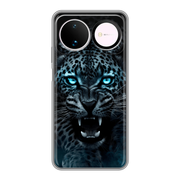 Силиконовый чехол на Huawei Nova 16 с принтом Темный леопард