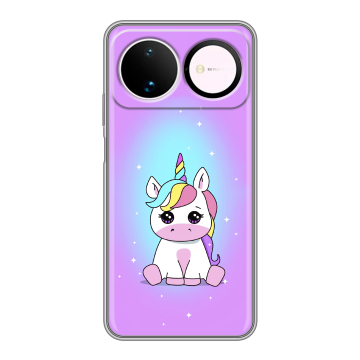 Силиконовый чехол на Huawei Nova 16 с принтом Единорог