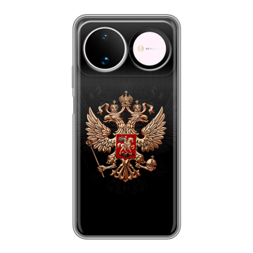 Силиконовый чехол на Huawei Nova 16 с принтом Герб России