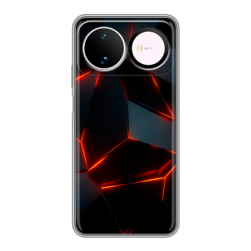 Силиконовый чехол на Huawei Nova 16 с принтом Яркие абстракции