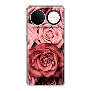 Силиконовый чехол на Huawei Nova 16 с принтом Цветы розы