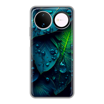 Силиконовый чехол на Huawei Nova 16 с принтом Листья