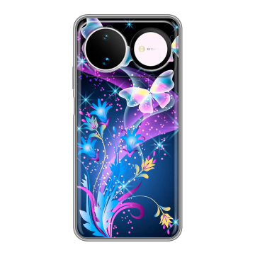 Силиконовый чехол на Huawei Nova 16 с принтом Бабочки
