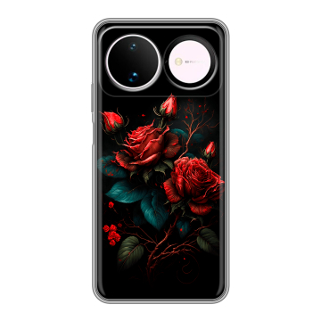 Силиконовый чехол на Huawei Nova 16 с принтом Розы красные