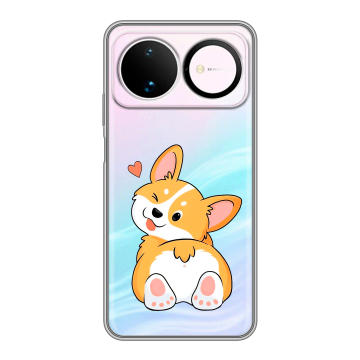 Силиконовый чехол на Huawei Nova 16 с принтом Корги