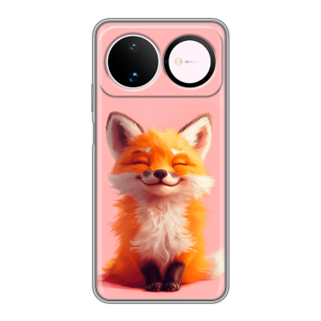 Силиконовый чехол на Huawei Nova 16 с принтом милая лиса