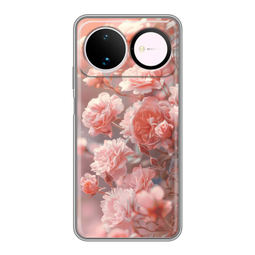Силиконовый чехол на Huawei Nova 16 с принтом Розовые розы