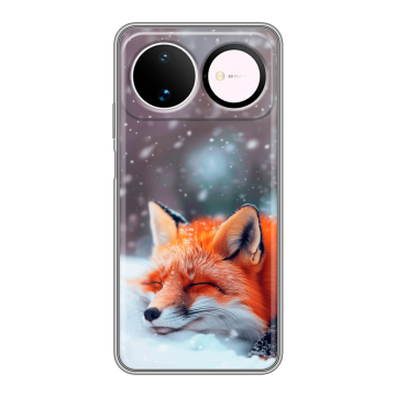 Силиконовый чехол на Huawei Nova 16 с принтом лиса