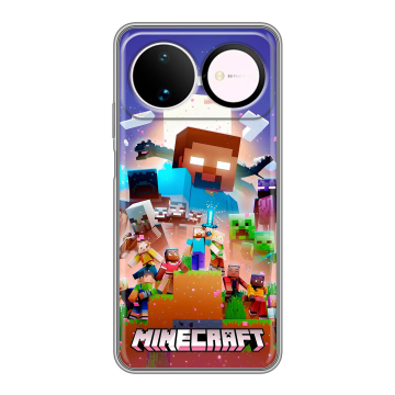 Силиконовый чехол на Huawei Nova 16 с принтом Майнкрафт Minecraft