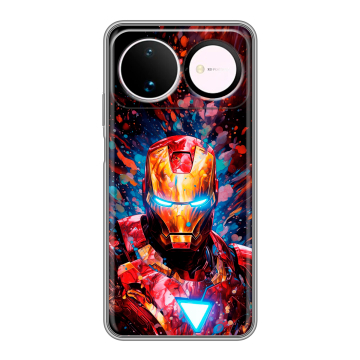 Силиконовый чехол на Huawei Nova 16 с принтом Железный человек Ironman