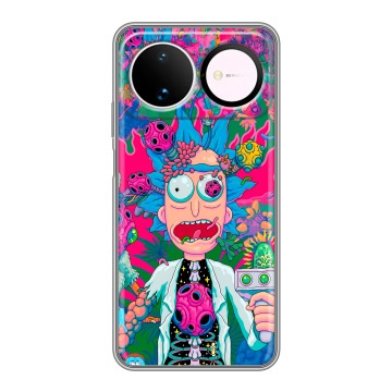 Силиконовый чехол на Huawei Nova 16 с принтом Рик и Морти Rick Morty