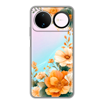 Силиконовый чехол на Huawei Nova 16 с принтом Цветы принт Силиконовый чехол на Huawei Nova 16 с принтом Цветы принт