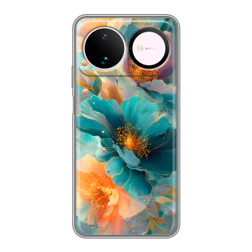 Силиконовый чехол на Huawei Nova 16 с принтом Цветы Силиконовый чехол на Huawei Nova 16 с принтом Цветы