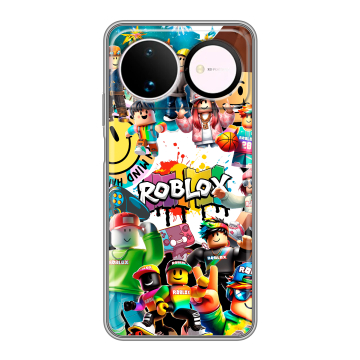Силиконовый чехол на Huawei Nova 16 с принтом Roblox Роблокс