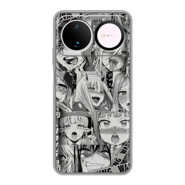 Силиконовый чехол на Huawei Nova 16 с принтом Ahegao Ахегао Аниме Силиконовый чехол на Huawei Nova 16 с принтом Ahegao Ахегао Аниме