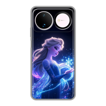 Силиконовый чехол на Huawei Nova 16 с принтом Холодное сердце Frozen