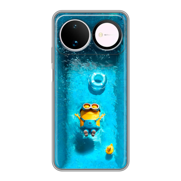 Силиконовый чехол на Huawei Nova 16 с принтом Миньоны