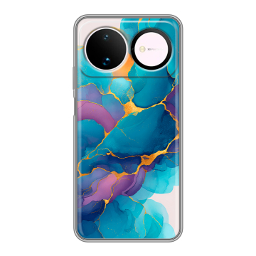 Силиконовый чехол на Huawei Nova 16 с принтом Мрамор блестки Силиконовый чехол на Huawei Nova 16 с принтом Мрамор блестки