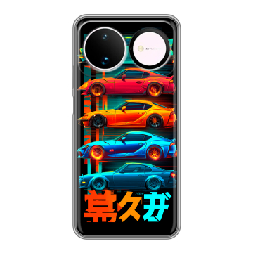 Силиконовый чехол на Huawei Nova 16 с принтом машины тачки Силиконовый чехол на Huawei Nova 16 с принтом машины тачки