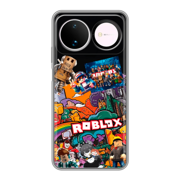 Силиконовый чехол на Huawei Nova 16 с принтом Roblox Роблокс
