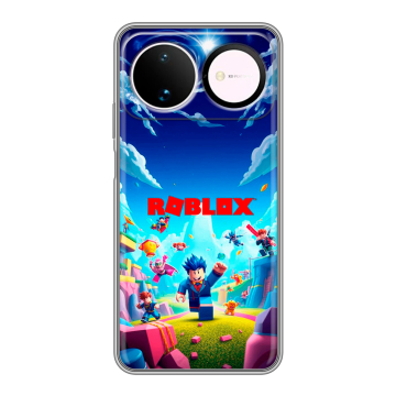 Силиконовый чехол на Huawei Nova 16 с принтом Roblox Роблокс