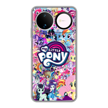 Силиконовый чехол на Huawei Nova 16 с принтом My little pony Дружба чудо