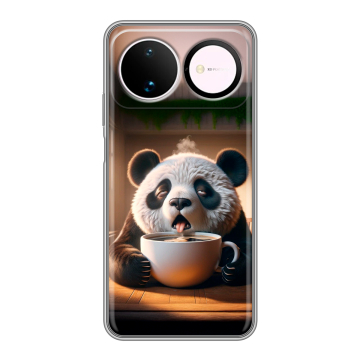 Силиконовый чехол на Huawei Nova 16 с принтом смешная панда