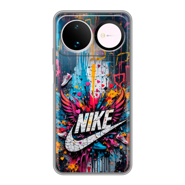 Силиконовый чехол на Huawei Nova 16 с принтом Nike Найк