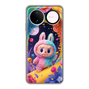 Силиконовый чехол на Huawei Nova 16 с принтом Labubu Лабубу