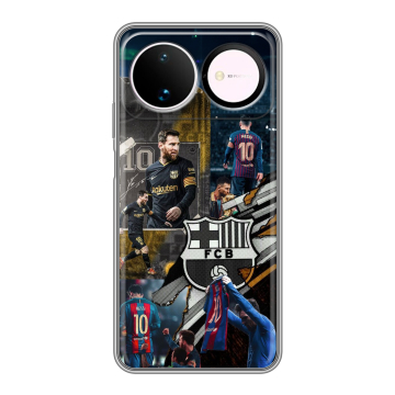 Силиконовый чехол на Huawei Nova 16 с принтом Messi Barcelona