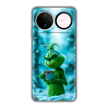 Силиконовый чехол на Huawei Nova 16 с принтом Новый год гринч Силиконовый чехол на Huawei Nova 16 с принтом Новый год гринч